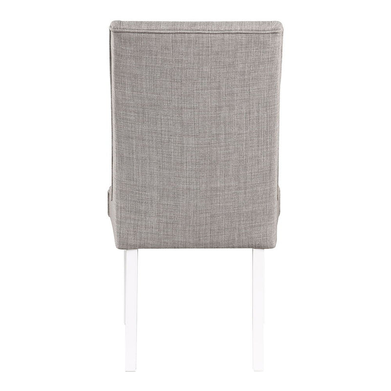 Hollyn - Side Chair (Set of 2) - Gray Linen & White