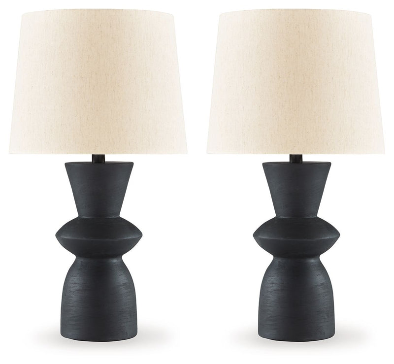Scarbot - Paper Table Lamp (Set of 2) - Distressed Black