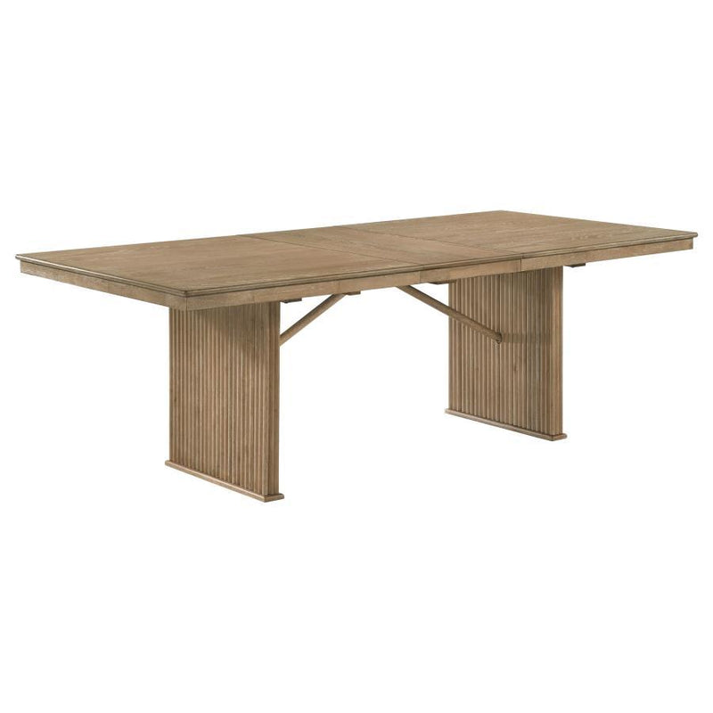Adina - Extension Dining Table - Distressed Light Brown