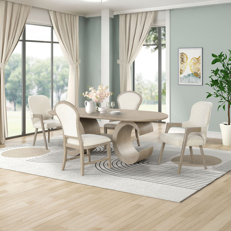 Gwendolyn - Oval Dining Table Set