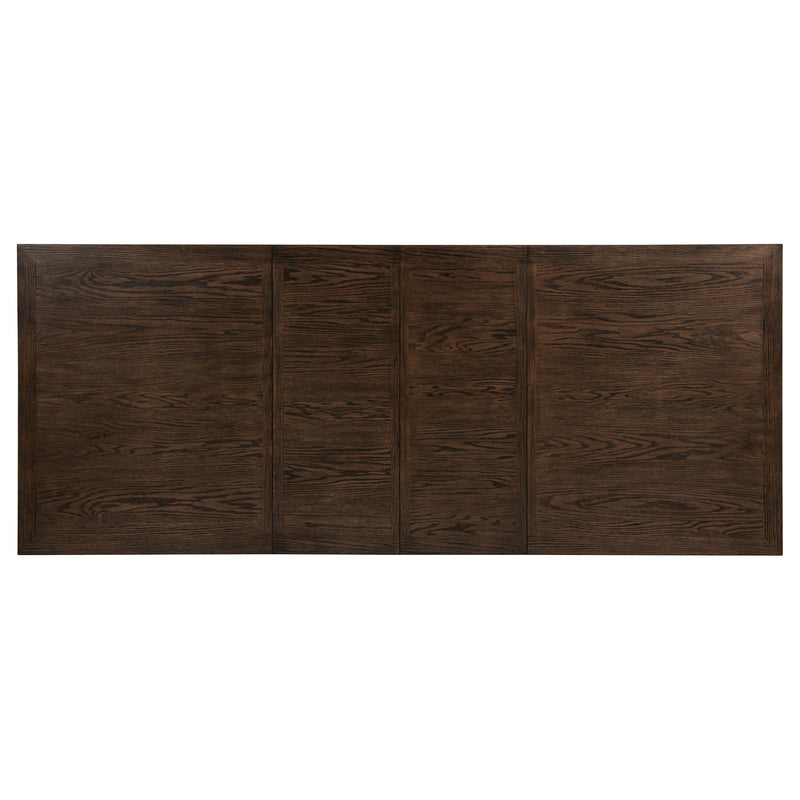 Ridgewell Rectangular Trestle Dining Table Dark Oak