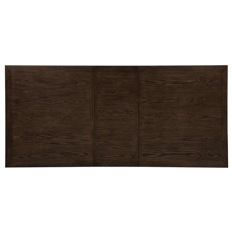 Ridgewell Rectangular Trestle Dining Table Dark Oak