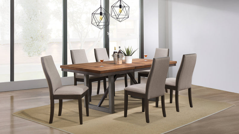 Spring Creek 7-piece Rectangular Dining Table Set Taupe