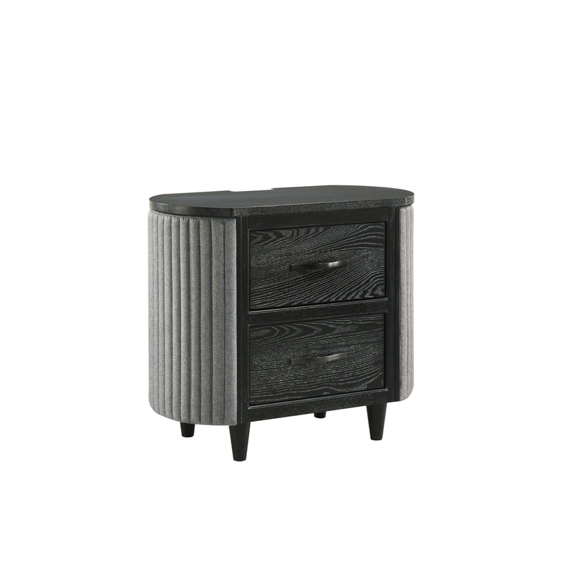 Skyline - 2 Drawer Nightstand - Onyx