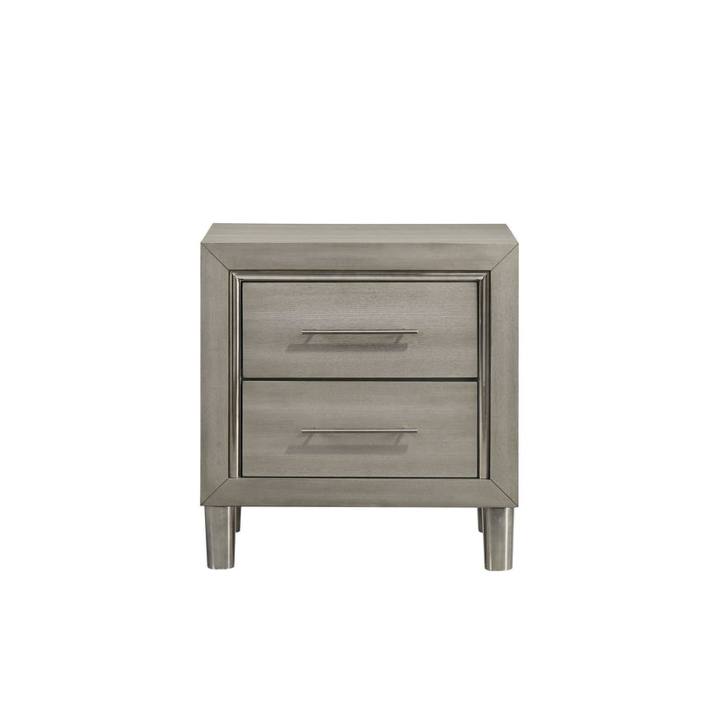 Lennox - 2 Drawer Nightstand - Gray