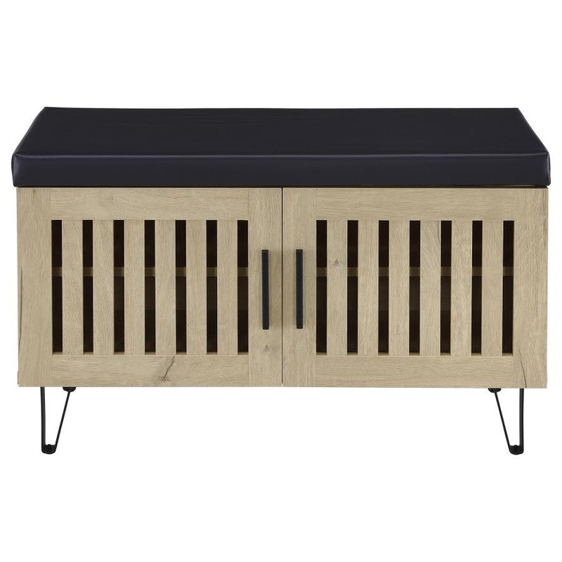Brixton - 2-Door Padded Entryway Shoe Storage Bench