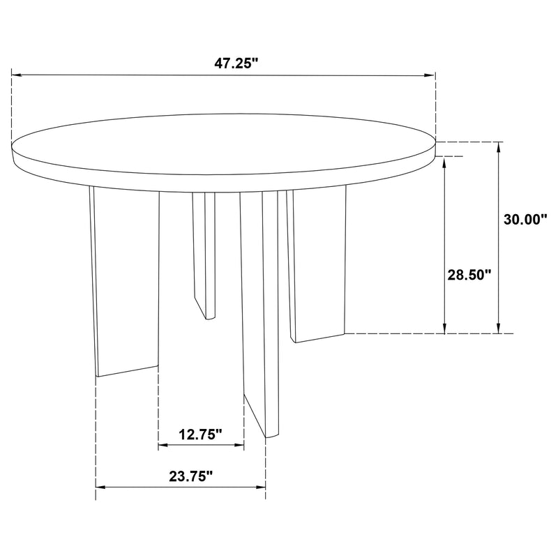 Strouse 5-piece Dining Set Walnut