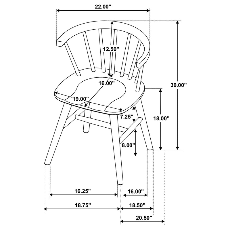 Strouse 5-piece Dining Set Walnut
