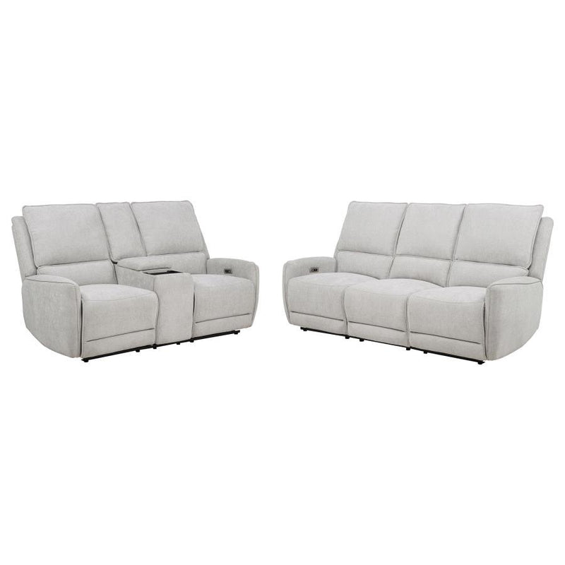 Sylmar - Chenille Power Reclining Sofa Set