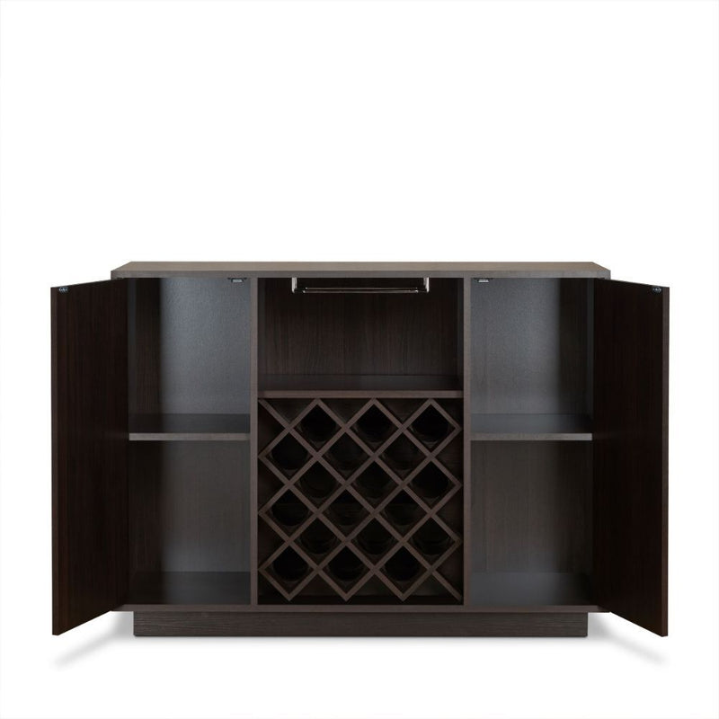 Hazen - 34.84" Wine Cabinet - Espresso