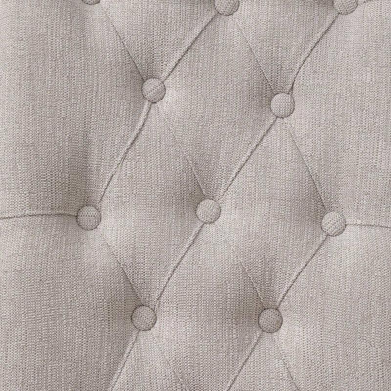 Yabeina - Side Chair (Set of 2) - Beige Linen & Gray