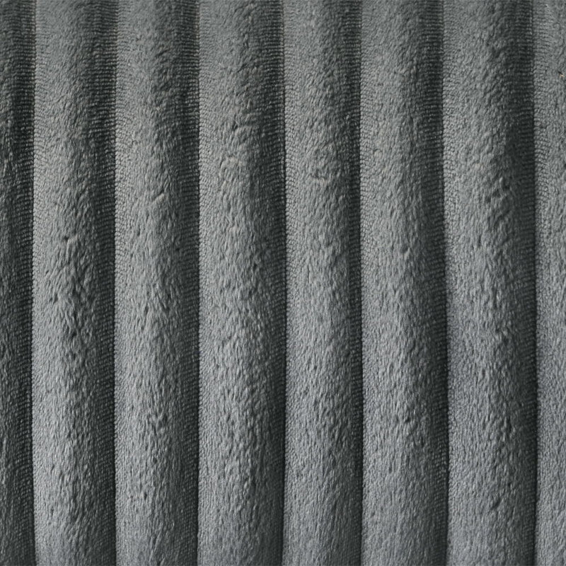 Lesley - Motion Sofa - Gray Corduroy & Velvet
