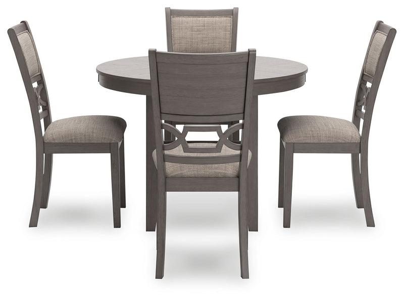 Wrenning - Dining Room Table Set (Set of 5) - Gray