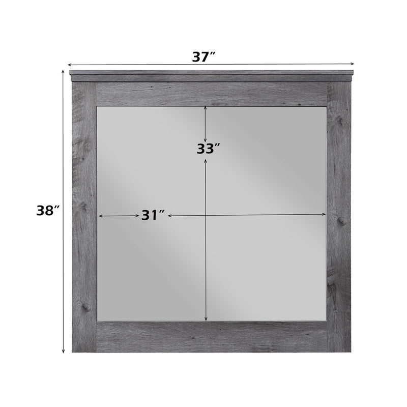 Vidalia - Mirror - Rustic Gray Oak
