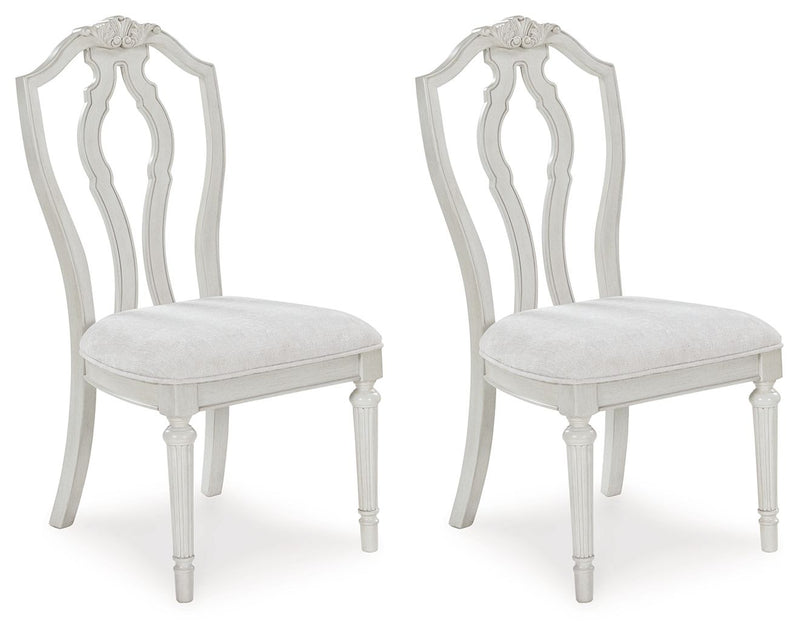Montelaine - Dining Upholstered Side Chair (Set of 2) - Antique White