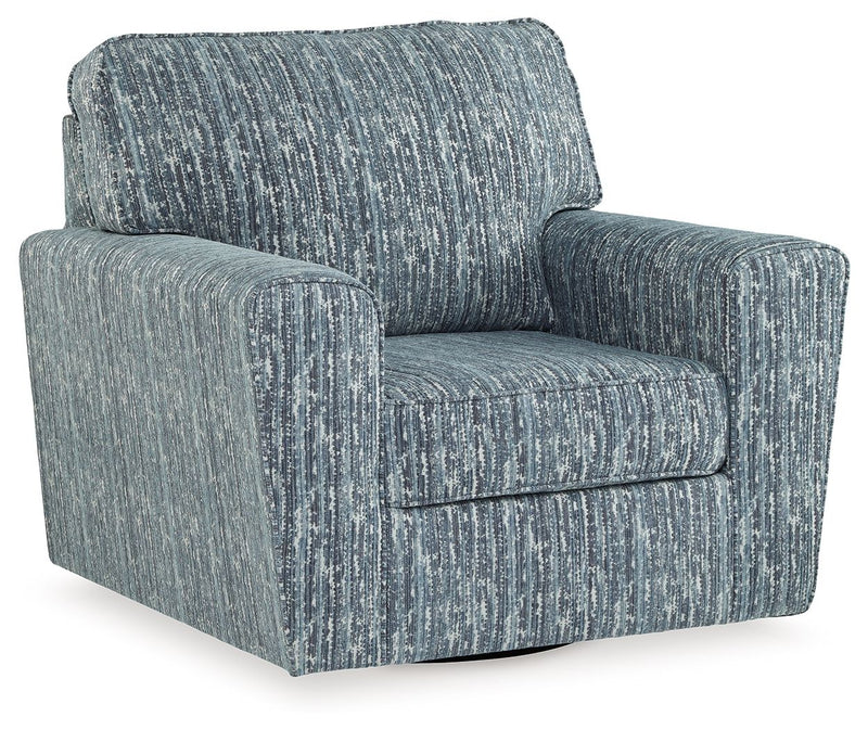 Aterburm - Swivel Accent Chair - Twilight