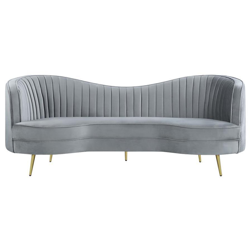 Sophia - Upholstered Channel Tufted Sofa Set
