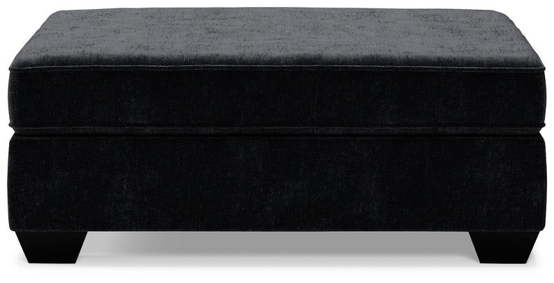 Lavernett - Oversized Accent Ottoman - Charcoal