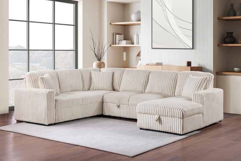 Devonshire - Sleeper Sectional Sofa Storage Chaise