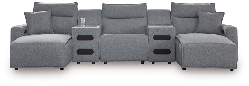 ModMax II - Salt And Pepper - Reclining Sectional
