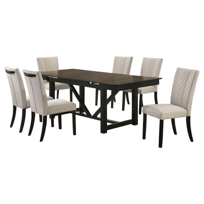 Malia - Refractory Extension Leaf Dining Table Set