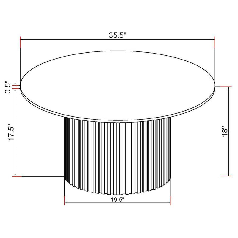 Rowena - Round Sintered Stone Table