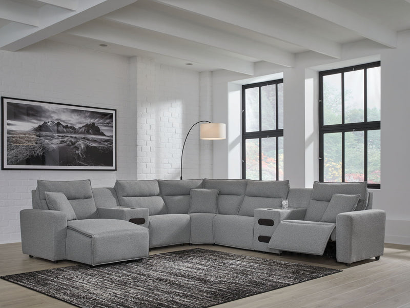 ModMax II - Salt And Pepper - Reclining Sectional