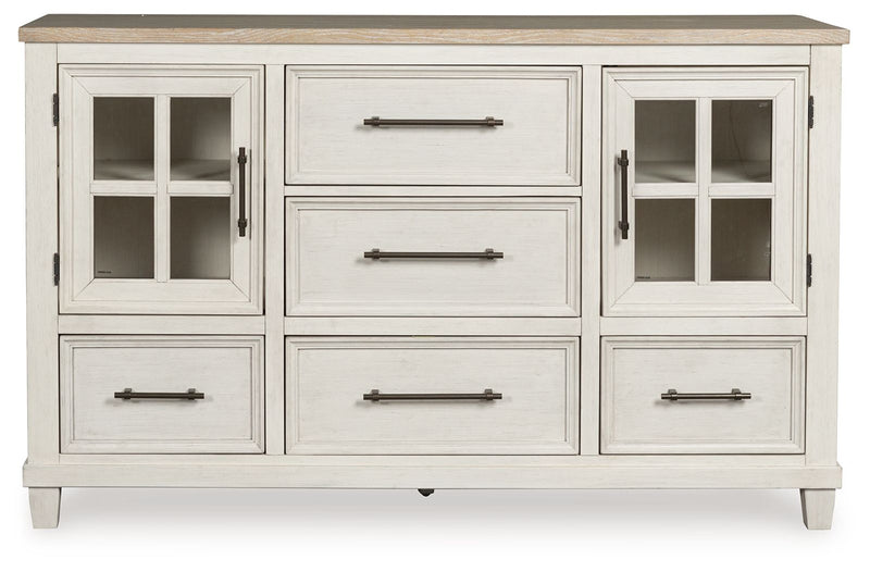Shaybrock - Dresser - Antique White / Brown