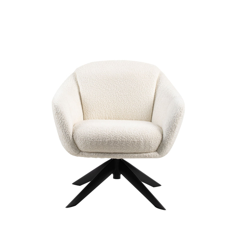 Fleming - Boucle Swivel Lounge Chair