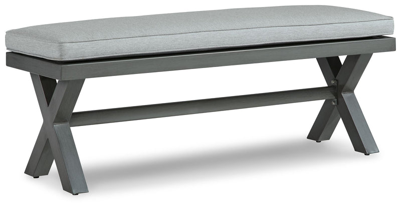 Elite Park - Bench With Cushion - Gray