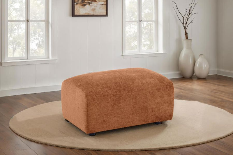 Burnett - Chenille Upholstered Ottoman