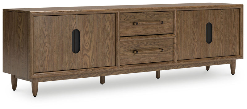 Roanhowe - Extra Large TV Stand - Brown