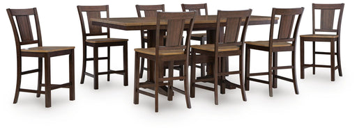 Rylandeen - Counter Height Extension Dining Table Set