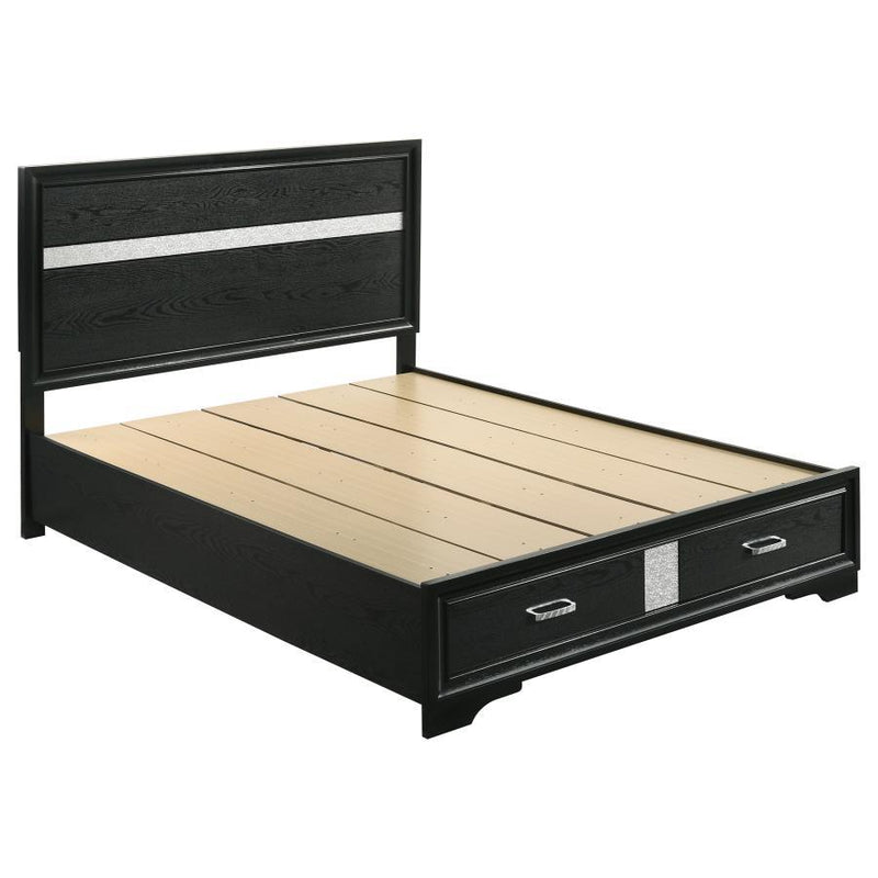 Miranda - Storage Wood Panel Bed