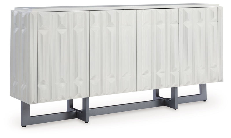 Ornawel - Accent Cabinet - Distressed White