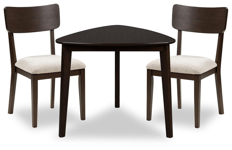 Shorbyn - 3 Pc. - Dining Table And 2 Chairs - Merlot