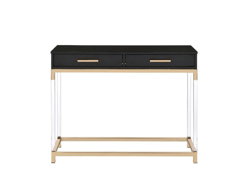 Adiel - Sofa Table - Black & Gold
