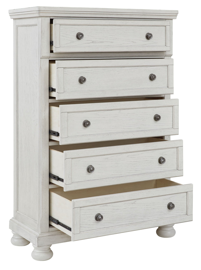 Robbinsdale - Five Drawer Chest - Antique White