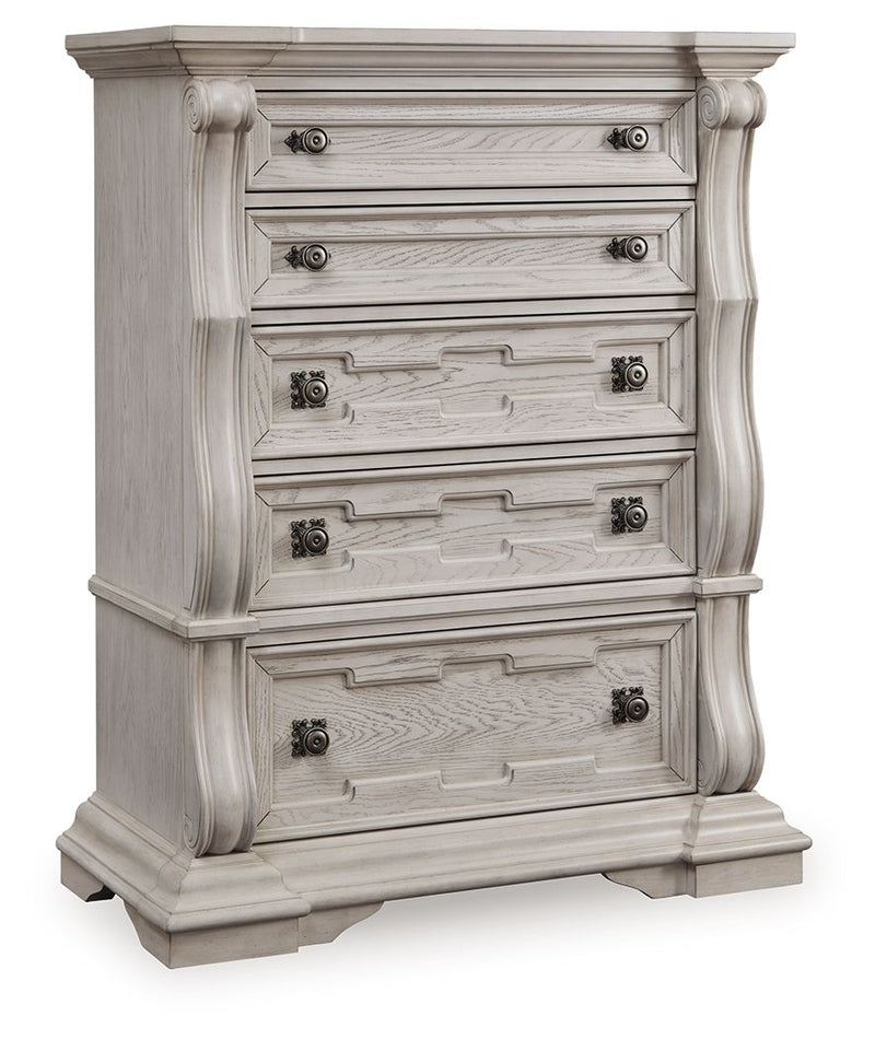 Bruchandi - Five Drawer Chest - Antique White