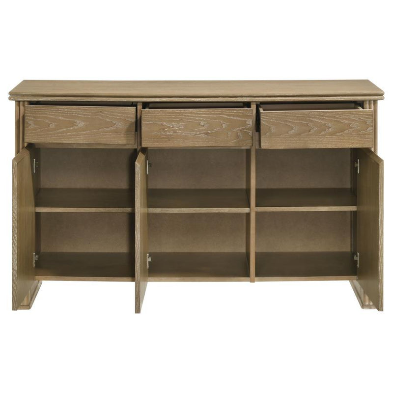 Adina - 2-Door Sideboard Server - Distressed Light Brown