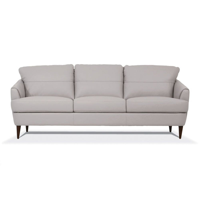 Helena - Sofa - Pearl Gray Leather