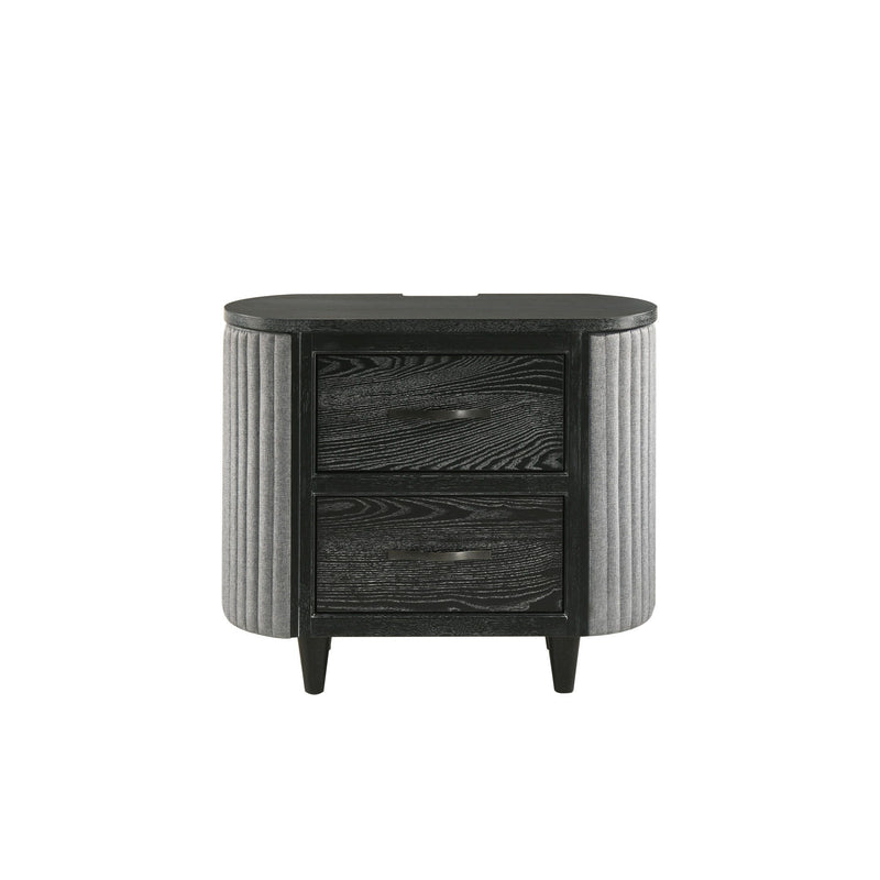 Skyline - 2 Drawer Nightstand - Onyx