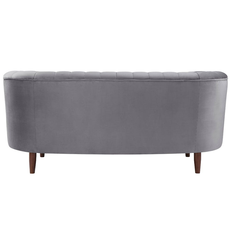 Millephri - Loveseat - Gray Velvet