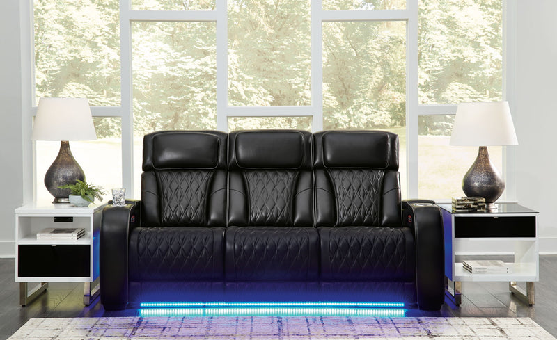 Boyington - 2 Pc. - Power Reclining Sofa And Loveseat - Black
