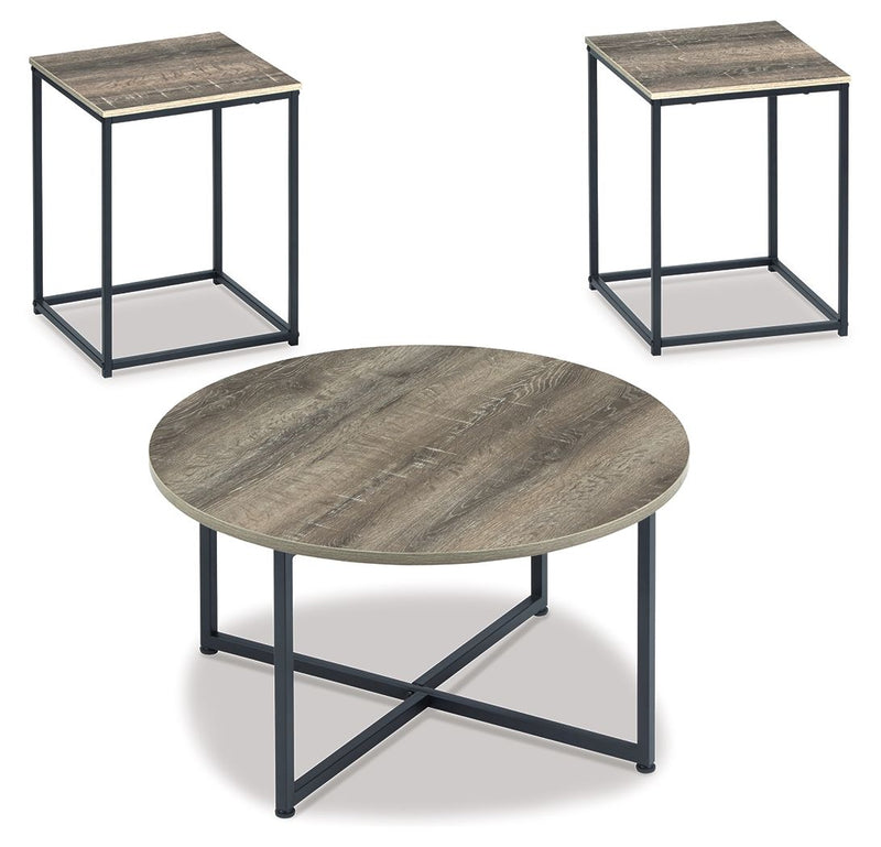 Wadeworth - Occasional Table Set (Set of 3) - Brown / Beige
