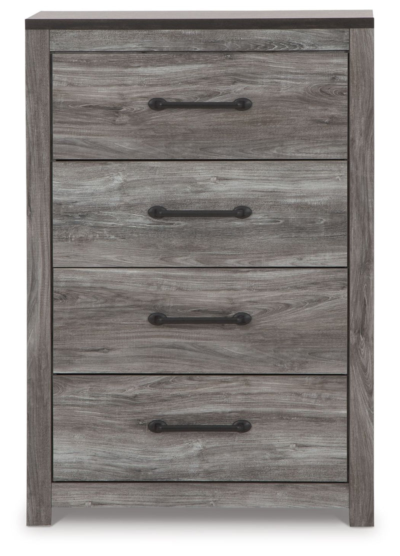 Bronyan - Four Drawer Chest - Dark Gray