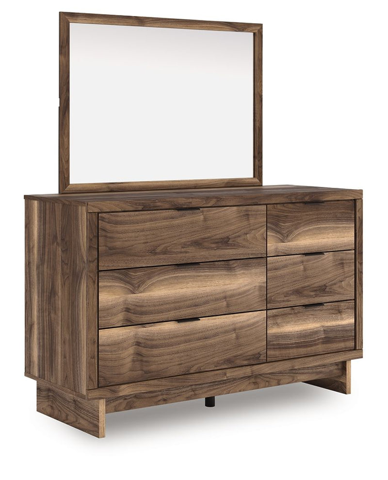 Chirason - 3 Pc. - Full Panel Storage Bed, Dresser And Mirror - Brown