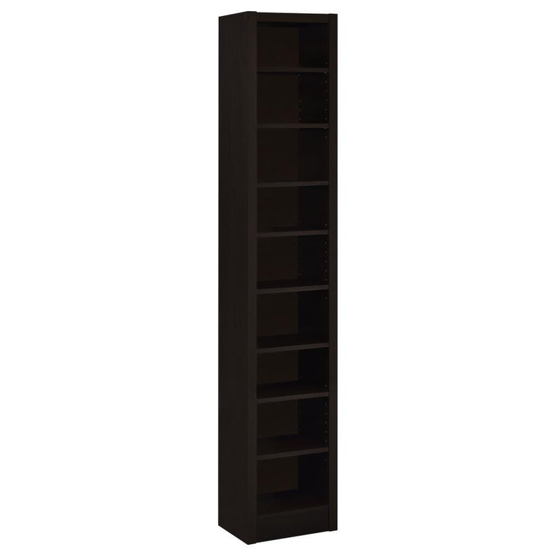 Eliam - 8-Shelf Bookcase - Cappuccino