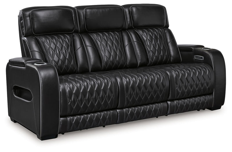Boyington - 2 Pc. - Power Reclining Sofa And Loveseat - Black