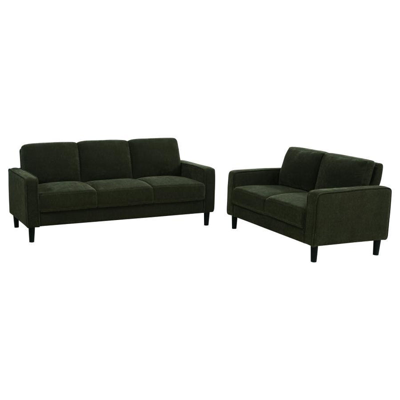 Ruth - Upholstered Track Arm Sofa Set